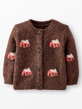 NEW Hanna Anderson Home Sweet Home Baby Cardigan Sweater